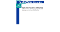 Desktop Screenshot of pacific-water.com