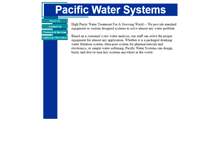 Tablet Screenshot of pacific-water.com